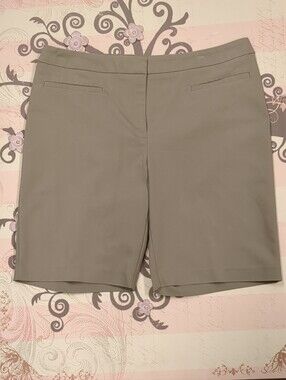 Chico's Light Gray Bermuda Shorts